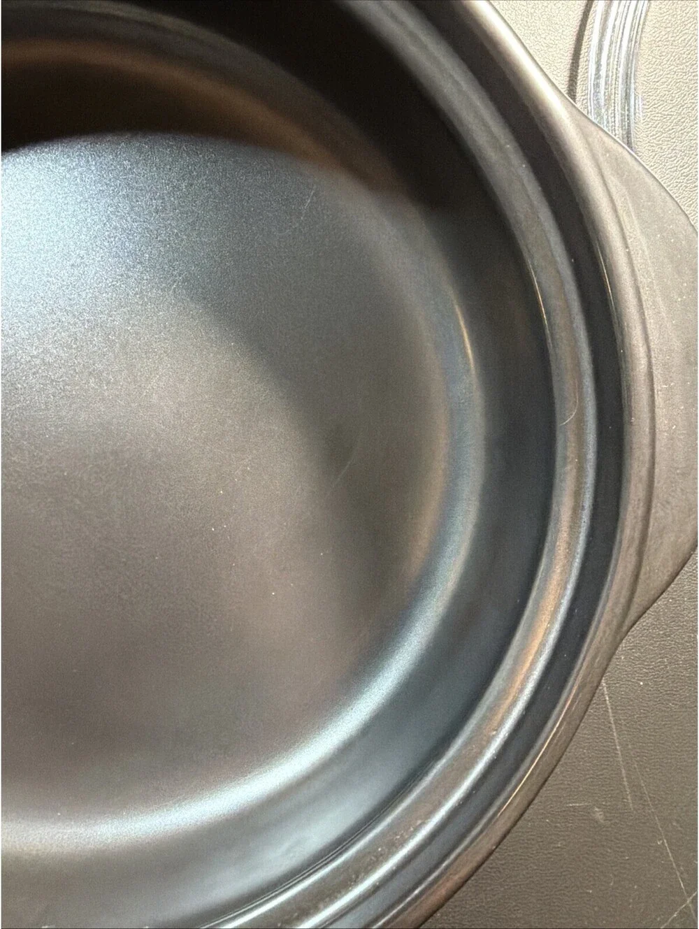 Pampered Chef Rockcrok 2.5 Qt 2.35L Everyday Pan Black Korea Retired Cookware